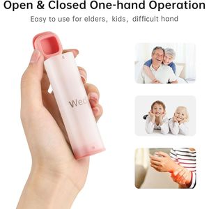 Grande Organizzatore Settimanale per Pillole da Viaggio, Contenitore per Vitamine con Maniglia Girevole, Portapillole AM PM Due Volte al Giorno - Product Image 3