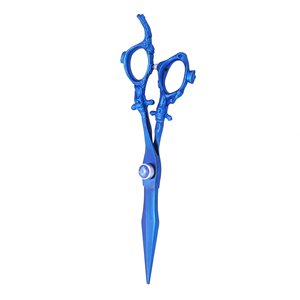 <b>Long</b> 15cm Barber Hair Dressing <b>Shears</b> Easy <b>Handling</b> Barber Hair Cut and Shape Scissors New Designed Hot Blue Color Hair Scissors - Product Image 6