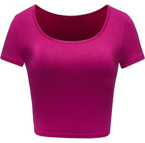 Women Short <b>Crop</b> <b>Top</b> Lightweight Eco-Friendly Breathable Spandex/Cotton High Quality Durable Comfortable Latest Design Hot - Product Image 1