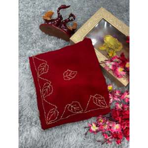 Designer Katdana Handwork Party Wear <b>Saree</b> Elegant Wedding Apparel - Product Image 6