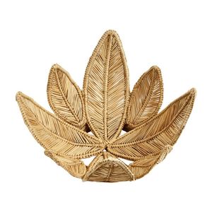 Corbeille décorative en rotin faite à la main, motif feuille de canne naturelle, qualité supérieure, pour centre de table de mariage et décoration intérieure - Product Image 2