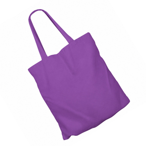 Custom Logo And Solid Color Heavy Duty <b>Material</b> Cotton Shopping <b>Bags</b> With Button Closure Long Handle - Product Image 3