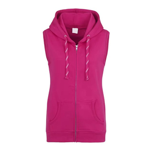 Unisex <b>Sleeveless</b> Hooded Tank Top Solid Color Zipper Front Pocket Casual French Terry <b>Hoodie</b> Autumn Regular Fit <b>Sleeveless</b> Hood - Product Image 1
