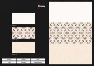 Carreaux muraux en céramique brillante 30x60 cm, design moderne pour la décoration murale intérieure de salle de bain et de cuisine avec finition brillante de qualité supérieure - Product Image 2