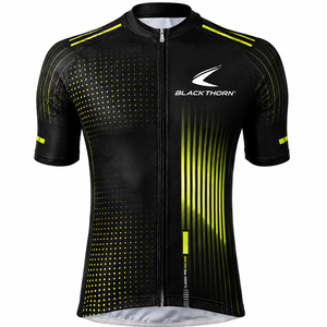 Maillot de cyclisme personnalisé pour homme à manches courtes - Extensible dans quatre directions, respirant, séchage rapide, coupe-vent, OEM/ODM, positions de logo personnalisées pour équipe - Product Image 5