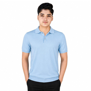 Polo homme personnalisé à manches courtes en polyester Dry Fit pour le golf – Vente chaude - Product Image 1