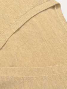 Cardigan en tricot uni à col en V pour homme, manches longues, boutonné, pull décontracté coupe ajustée, automne-hiver, kaki, tricot pour homme - Product Image 3