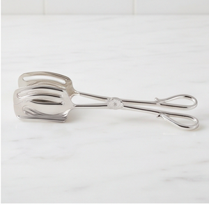 Pinzas para servir pasteles de acero inoxidable, pinzas de espátula de metal reutilizables para cortar, servir y usar en fiestas - Product Image 3