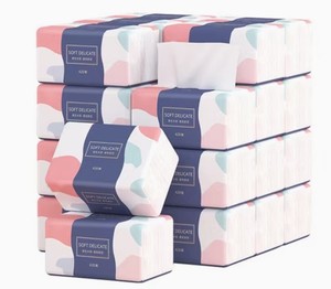 Caja de pañuelos faciales de pulpa de bambú a granel, 2 capas, 200 unidades, suaves, biodegradables, para uso doméstico - Product Image 4