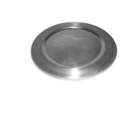 Nouvelle Arrivée Assiettes de Présentation Écologiques Modernes en Acier Inoxydable Poli Argenté Qualité Alimentaire Vaisselle Personnalisable Logo Cadeau d'Affaires