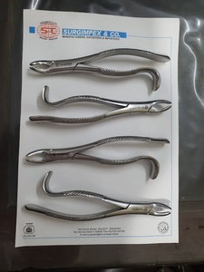Forceps d'extraction dentaire manuel FIG 18R en acier inoxydable, pour molaires, côté droit, modèle anglais, instrument de chirurgie buccale CE - Product Image 6