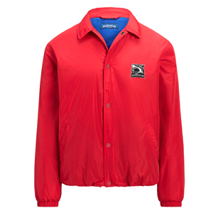 Veste d'entraîneur sportive personnalisée pour l'hiver, avec logo sur le devant, coupe-vent, imperméable, col rabattable, pour hommes - Product Image 2