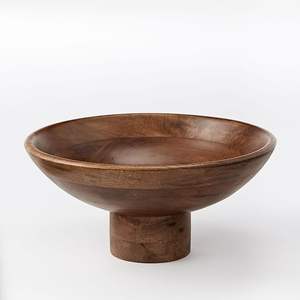 Bol de service en bois d'acacia sûr, sain et écologique pour fruits, salades et soupes – Idéal pour la cuisine, la table et les fêtes – Disponible en version luxe – Meilleure vente - Product Image 5