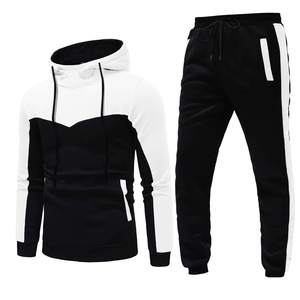 Tendances classiques : Survêtement d'hiver à capuche pour homme, style streetwear, taille élastique, couleur unie, haute qualité, doux, respirant, personnalisable - Product Image 1
