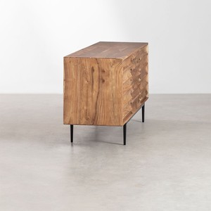 Mueble TV Vandana Arion Terra 145x40 cm en madera de acacia Petter - Product Image 4