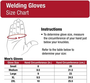 Guantes de soldadura eléctrica profesional MIg, diseño personalizado, cómodos y resistentes al calor, trabajo de soldadura de cuero, venta al por mayor - Product Image 6