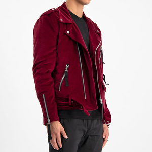 New Arrival Trend High Grade Unisex Velvet Slim Fit Custom Classic Winter Stand Collar Front Logo <b>Jacket</b> - Product Image 3