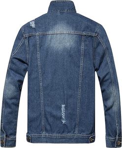Wholesale Custom Logo Front 100% Cotton Men's Winter Jeans Jacket Breathable Eco-Friendly Quick Dry Outdoor Use High Quality - Product Image 5