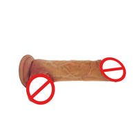 Dildo réaliste en silicone souple avec sensation de peau de pénis, jouet sexuel pour femmes, masturbateur étanche et portable