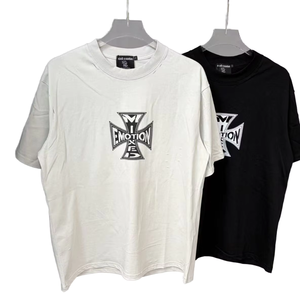 Camiseta Personalizada para Hombre, Corte Regular, Sólida, Formal, Transpirable, Ecológica, de Algodón y Poliéster, Cuello Redondo, Ropa Urbana, Fabricante OEM ODM - Product Image 4