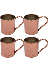 Mug en cuivre pur, nouveau design, style martelé, pour Moscow Mule, avec poignée dorée, par Barkah Star - Product Image 5