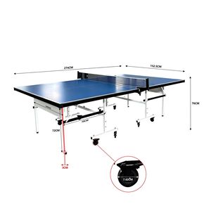 Tavolo da Ping Pong Professionale in MDF per Interni con Set di Rete e Pali a Sgancio Rapido, Design Pieghevole per Interni - Product Image 3