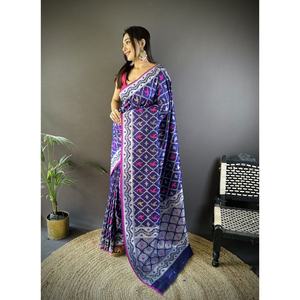 100% Pure West Bengal Handloom seda Saree suave indio y pakistaní ropa para mujeres boda y fiesta desgaste - Product Image 3