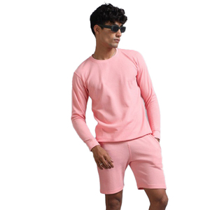 Nouvel ensemble décontracté homme 2026 : T-shirt col rond et short – Tenue d'été élégante, respirante et légère en molleton 100 % coton pour hommes - Product Image 3