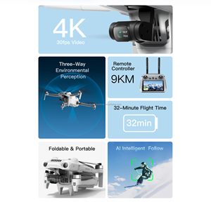 Droni GPS Pieghevoli MINI X con Fotocamera HD 4K, Schermo Full HD da 5,5 Pollici, Telecomando con Funzione di Seguimento Intelligente AI - Product Image 4