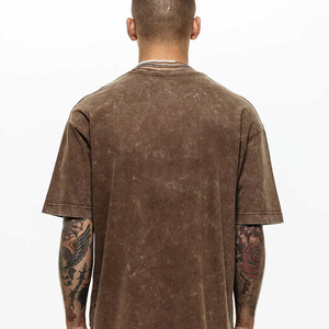 Camiseta Oversize para Hombre, Estilo Vintage, Algodón Premium, Cuello Redondo, Casual, para Uso Diario, Moda Urbana, Suave - Product Image 3