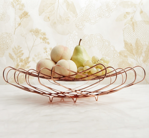 Kitchen Counter <b>Display</b> Large Selling Metal Wire Fruit <b>Basket</b> Unique Shape Custom Metal Stackable Storage <b>Baskets</b> - Product Image 1