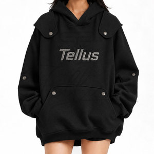 Sudadera de Mujer para Otoño e Invierno, Sudadera Holgada, Sudadera con Capucha 100% Algodón, Sudadera Informal a la Moda para Mujer - Product Image 1