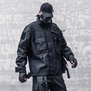 Chaqueta Táctica Impermeable para Hombre, Estilo Techwear, Cortavientos, Multibolsillos, Urbana, Cyberpunk, Funcional - Product Image 5