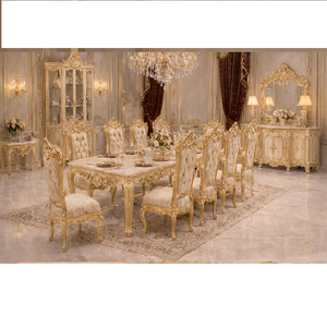 Juego de Muebles de Comedor Hechos a Mano Royal Regency, Juego de Comedor Marrón Personalizado, Compre Mesa y Sillas de Comedor Clásicas de Madera en EE. UU. - Product Image 3