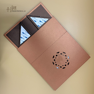 Deluxe Self Erecting Flattened <b>Box</b> with Magnetic Closure Matt Lamination Portable Design - Product Image 1