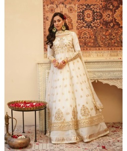 Indian Traditional Trendy Gown in Thread and Sequence Work in Soft <b>Net</b> for Wedding Occasion and Festive Functions for Women Wear - Product Image 1