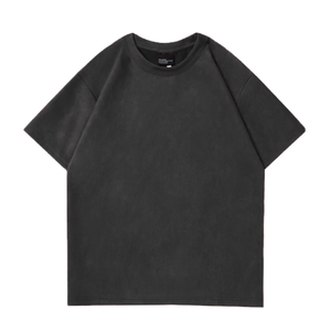 T-shirt décontracté de luxe personnalisé en coton tricoté 220 g/m² 100 % coton, épais et vierge pour impression - Product Image 5