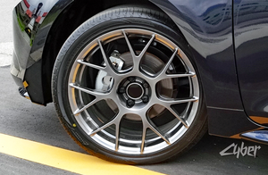 Jantes monobloc en aluminium forgé à rayons croisés traditionnels haute performance pour <span class=keywords><strong>BBS</strong></span> RE-V7, revêtement poudré noir diamant - Product Image 6