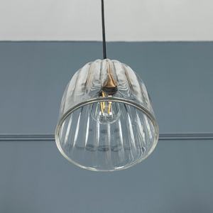 Modern Brass Pendant <b>Lamp</b> with Clear Glass Shade for Home Decoration Vintage Style Hanging Glass <b>Lamp</b> Mosaic Ceiling Pendant - Product Image 5