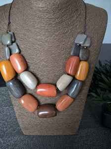 Tube en résine poli, multicolore, à rayures abstraites, de haute qualité, style artisanal naturel, du fabricant indien Love Style Natural Crafts - Product Image 3