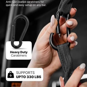 Heavy Duty Ab Straps Hanging Abdominal Sling Straps <b>Pull</b> <b>Up</b> <b>Bar</b> Attachment Core Workout Strength Training Home Gym Equipment - Product Image 4