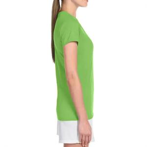 Camiseta con estampado gráfico y eslogan para mujer, camiseta ajustada de algodón elástico para mujer, camiseta informal de jersey suave para mujer - Product Image 5