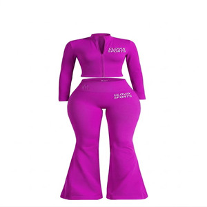 Ensemble de survêtement respirant pour femmes Clovix Sports, tenue de sport extensible pour la gym, fabrication OEM ODM en gros - Product Image 1