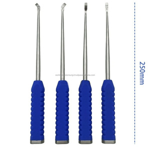 Kit chirurgical de précision mondiale pour la chirurgie orthopédique, ensemble de burins à os avec poignée en silicone pour usage vétérinaire et humain, tailles 5/10 mm, manuel - Product Image 2