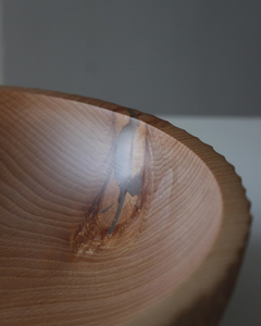 Handcarved Beech Wood Bowl Unique Woodturning Centerpiece Eco-Friendly Home Decor Classic Design for Party Use - Product Image 2