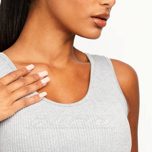 Women's Seamless Sports Bra Scoop Neck Spaghetti Strap Solid Color Cut-Out Yoga Workout Wear Medium Support Breathable - Product Image 6