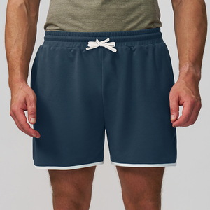 Shorts de sport pour homme PASUXI, couleur unie, respirant, en coton, taille mi-haute, avec cordon de serrage, légers, pour la course à pied et la remise en forme - Product Image 6