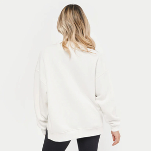Women's Sweatshirts Hoodies Fleece O-Neck Pullover Breathable Casual <b>Comfy</b> Fashion OEM Custom Logo Front 100% Cotton - Product Image 5