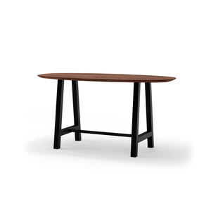 Table de bar de restaurant haut de gamme avec plateau en bois massif et base en métal robuste, mobilier moderne pour café, pub, hôtel, cuisine, bar à domicile, mobilier commercial - Product Image 1