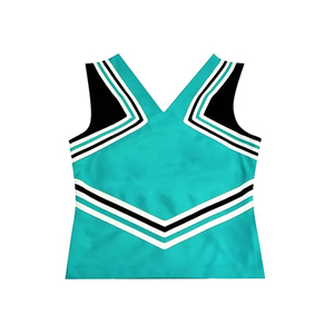 Costume de pom-pom girl de haute qualité pour adultes, uniformes de cheerleading imprimés, vêtements d'entraînement de danse, 100% polyester - Product Image 2